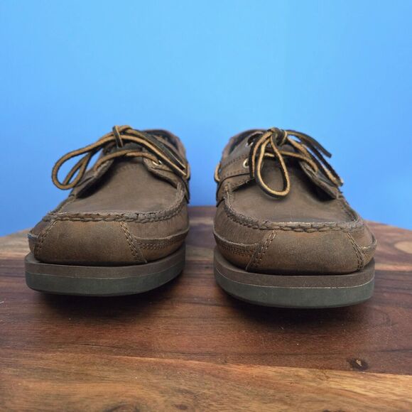 Timberland Echo Bay Top-Sider Deck Boat Shoes Men’s 11M Brown Nubuck #71024 - Picture 4 of 9